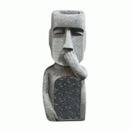 Jardinière Moai en polyrésine Ne parle pas Hanah Home - gris 8684282698579 Jardinière Moai en polyrésine Ne parle pas Hanah Home - gris 8684282698579