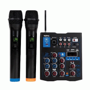KARMA MXW 5 - Table de mixage audio 5 canaux avec 2 microphones sans fil VHF, Bluetooth et DSP 16 effets - 3666638035677