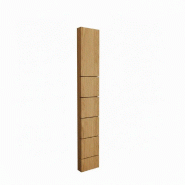 Montant Totem 5 rainures 10x30x195 cm - chêne Hamilton naturel Montant Totem 5 rainures 10x30x195 cm - chêne Hamilton naturel