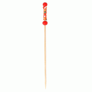 Pique bambou Perle rouge 12cm - par 100