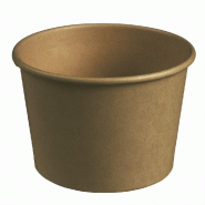 Pot carton kraft 415ml Ø10xH 7,7cm - par 1000