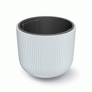 Prosperplast - Jardinière blanche avec réserve d’eau, collection MILLY - 39,1x39,1x32,1 cm, capacité de 31 L - blanc plastique polypropylène ZA5613