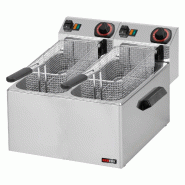 RedFox Friteuse électrique double pour les poissons 0,43 kW/l, 8 + 8 L TOP 230 V - 10747