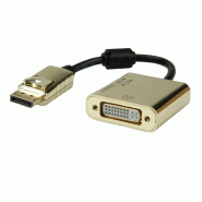 Roline gold 4k adaptateur displayport - dvi, dp m-dvi f, retail blister_0