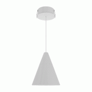 Suspension Beneito & Faure ZOE XL SPACE 15, LED 38° avec interrupteur, température de couleur 2700K/3200K/4000K, finition blanc mat - Design éléga