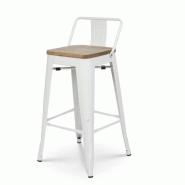 Tabouret avec dossier Tolix en Acier Galvanisé 930 x 400 x 400 mm | Gasfrit - tolix8