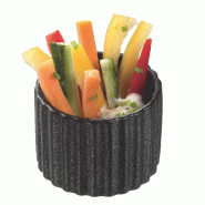 Verrine Pasta Ditalini céramique 60 ml noir - par 144