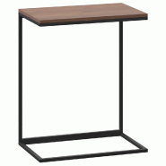 VidaXL Table d'appoint Noir 55x35x66 cm Bois d'ingénierie Modèle Concorde Moderne - 336132