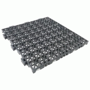 ANTIHUMEDADES Lot de 100 dalles renforcées 33x33x2cm (gris foncé) Revêtement de sol résistant à l'humidité pour pièces humides : garages, buand