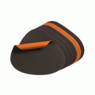 Bjorn Set de table curve réversible - 6 pièces - Cuir recyclé orange et chocolat - multicolore 3701488308417 Bjorn Set de table curve réversible - 6 pièces - Cuir recyclé orange et chocolat - multicolore 3701488308417