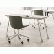 Bureau droit professionnel individuel Knot sur roulettes DVO - 3 dimensions disponibles Bureau droit professionnel individuel Knot sur roulettes DVO - 3 dimensions disponibles