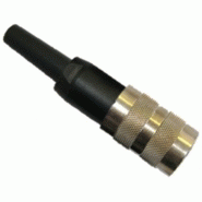 Connecteur femelle axial 5 pôles din43322 ip40 serre-câble pour câble ø4-ø6mm con011