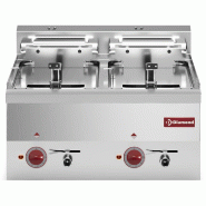 Diamond - Friteuse S-Powerful, électrique, 2x 10 lt. -TOP- - réf. E60/F20-6T-9_9KW-N - inox AKS-E60/F20-6T-9_9KW-N