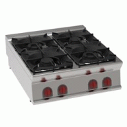 EURAST - Réchaud a gaz 4 feux sur table - 800x900x280 mm - 29 Kw - 34300313 - inox 34300313 EURAST - Réchaud a gaz 4 feux sur table - 800x900x280 mm - 29 Kw - 34300313 - inox 34300313