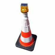 Feux Flash solaire pour cône_0