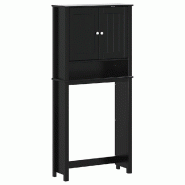 Helloshop26 - Armoire pour machine à laver peu encombrante avec grand espace de rangement salle de bain 76 x 27 x 164,5 cm en bois 02_0047342 - méta