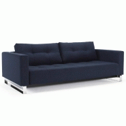 INNOVATION LIVING  CANAPÉ DESIGN CASSIUS DELUXE EXCESS MIXED DANCE BLUE CONVERTIBLE LIT 155*200 CM