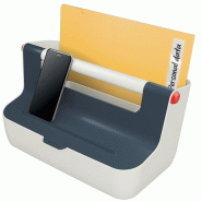 LEITZ Boîte de rangement portable Cosy, en ABS, coloris gris/gris clair - gris plastique 61250089