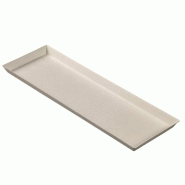 Plateau Quartz Bagasse blanche 33,5x11cm - par 200
