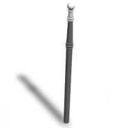 Potelet chambord PMR Ø 60 HS 1.20M peint Potelet chambord PMR Ø 60 HS 1.20M peint