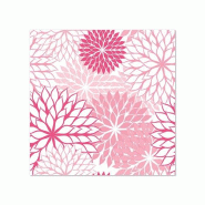 Serviettes, 3 plis pliage ¼ 25 cm x 25 cm rose "Floralies" (280 unités) PAPSTAR - rose papier 89390