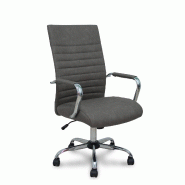Sillón Opti527CR cromada basculante similpiel gris base cromada - multi-matériau 527BCRSP40CRRN