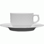 Sous-tasse Ø 160 mm - lot de 6 pieces - Stalgast - porcelaine 5900245036503
