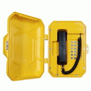 Téléphone industriel étanche série ATHOS - Réf. : FRA0028 - Boîtier ultra-robuste, protection IP67, compatible SIP et PoE