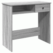 VidaXL Bureau sonoma gris 80x40x75 cm bois d'ingénierie Modèle Vega Master - 860477