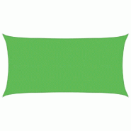 Voile d'ombrage 160 g/m² Vert clair 4x7 m PEHD Modèle Terrasse Nova Prime Plus - 311300