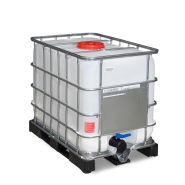 266163w - cuve ibc produits dangereux, palette pe, 600 litres, ouverture dn 225