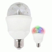 Ampoule LED E27 3W disco rotative RGB - Effet lumineux 360° Ampoule LED E27 3W disco rotative RGB - Effet lumineux 360°