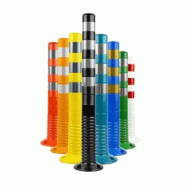 Balise Cyclable TPU 75 cm Vert Noir Bleu Jaune Orange