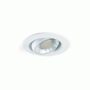 Beneito & Faure Spot LED encastré rond et orientable, 8 W, IP44, 3000 K - blanc 3952
