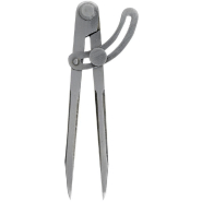 Compas à charnière à pointe 1/4 de cercle - acier - 200 mm - Référence 116200_0