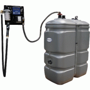 Cuve stockage fuel 750 litres en PEHD avec pompe 50 l/min - RENSON - 159061