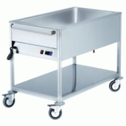 EURAST - Bain marie électrique pour 3 gn 1/1-200 avec roues - 1100x670x900 mm - 2400 W 230/1V - 52020240 - inox 52020240 EURAST - Bain marie électrique pour 3 gn 1/1-200 avec roues - 1100x670x900 mm - 2400 W 230/1V - 52020240 - inox 52020240