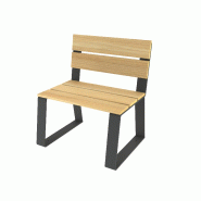 Fauteuil Havane 700 mm en Robinier et pieds fonte Fauteuil Havane 700 mm en Robinier et pieds fonte