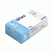 Gant latex poudré - Boite de 100 Large - 3221170002473