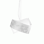 Gea Luce Camilla - Suspension argentée 2XE27 max 2X70W IP20 - Plafonnier au en aluminium - Douille E27 - argenté 8000000074072