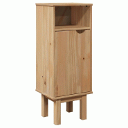 Helloshop26 - Armoire de salle de bain moderne pratique rangement 35 x 30 x 90 cm en bois massif de pin 02_0057609 - 3000240131066