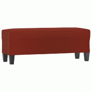 Helloshop26 - Banc banquette rouge bordeau x 100 x 35 x 41 cm similicuir 02_0010624 - rouge polyester 3000584882723
