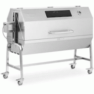 Helloshop26 - Barbecue tourne broche avec moteur 40 kg longueur broche : 138 cm protection contre le vent acier inoxydable argent 14_0008405 - 3000221 Helloshop26 - Barbecue tourne broche avec moteur 40 kg longueur broche : 138 cm protection contre le vent acier inoxydable argent 14_0008405 - 3000221