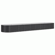 Helloshop26 - Jardinière bac lit surélevé plantes fleurs terrasse jardin de jardin acier enduit de poudre anthracite 02_0039475 - 3000218528805 Helloshop26 - Jardinière bac lit surélevé plantes fleurs terrasse jardin de jardin acier enduit de poudre anthracite 02_0039475 - 3000218528805