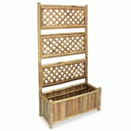 Helloshop26 - Jardinière lit surélevé plantes fleurs jardin avec treillis Bambou 70 cm 02_0001166 - 3000075281530 Helloshop26 - Jardinière lit surélevé plantes fleurs jardin avec treillis Bambou 70 cm 02_0001166 - 3000075281530