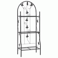 Helloshop26 - Support à plantes meuble fleurs 3 niveaux 52 x 28 x 128 cm Fer noir 02_0045239 - 3000220579277 Helloshop26 - Support à plantes meuble fleurs 3 niveaux 52 x 28 x 128 cm Fer noir 02_0045239 - 3000220579277