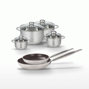 Lot Poêles 28/32cm & Faitouts 12/14/20/24cm Elo Bistro Line - noir 3176239986242