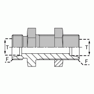Raccords à bague Double - Passe cloison - GUMCL00013 - Designation UMCL 13 NE_0