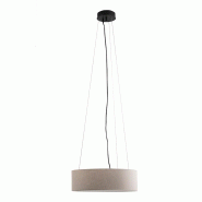 ROSSINI ILLUMINAZIONE Suspension Vivien 48 Cm Avec Abat-Jour Cylindrique En Tissu Ivoire Et Raccord E27 Pour Intérieur - Groupe Rossini - blanc VIV00