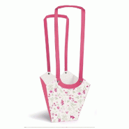 Sac Aqua Ysée fuchsia intérieur plastifié 11x11x20cm - par 10